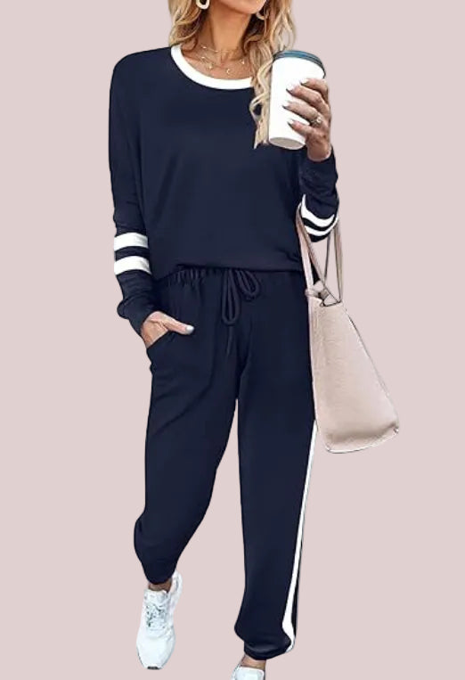 Women's Drawstring Jogger Two‑Piece Outfit