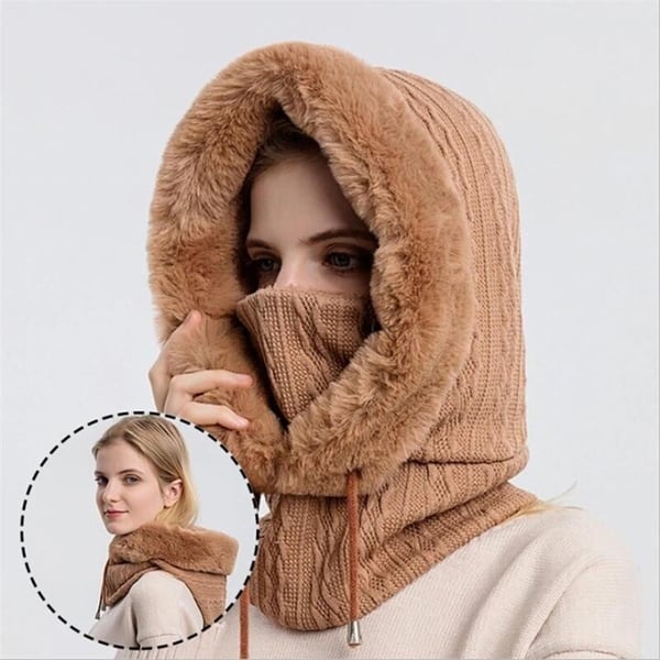 Warm Knitted Windbreaker Hat for Winter