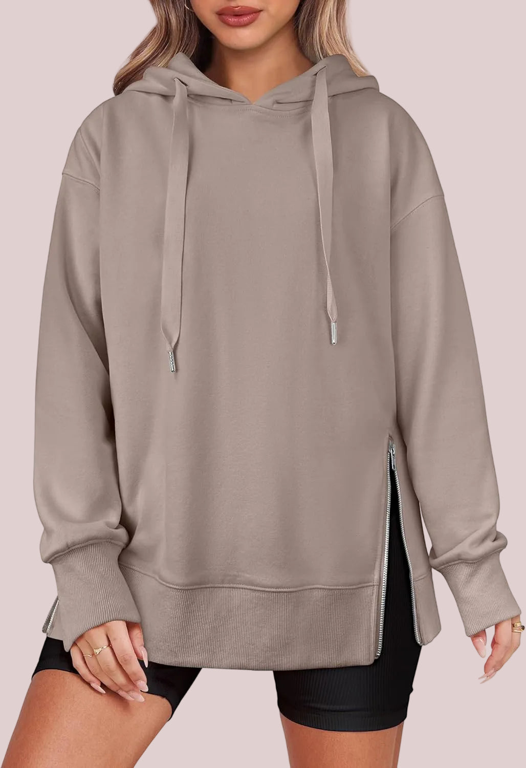 Women's Side Zipper Oversized Hoodies