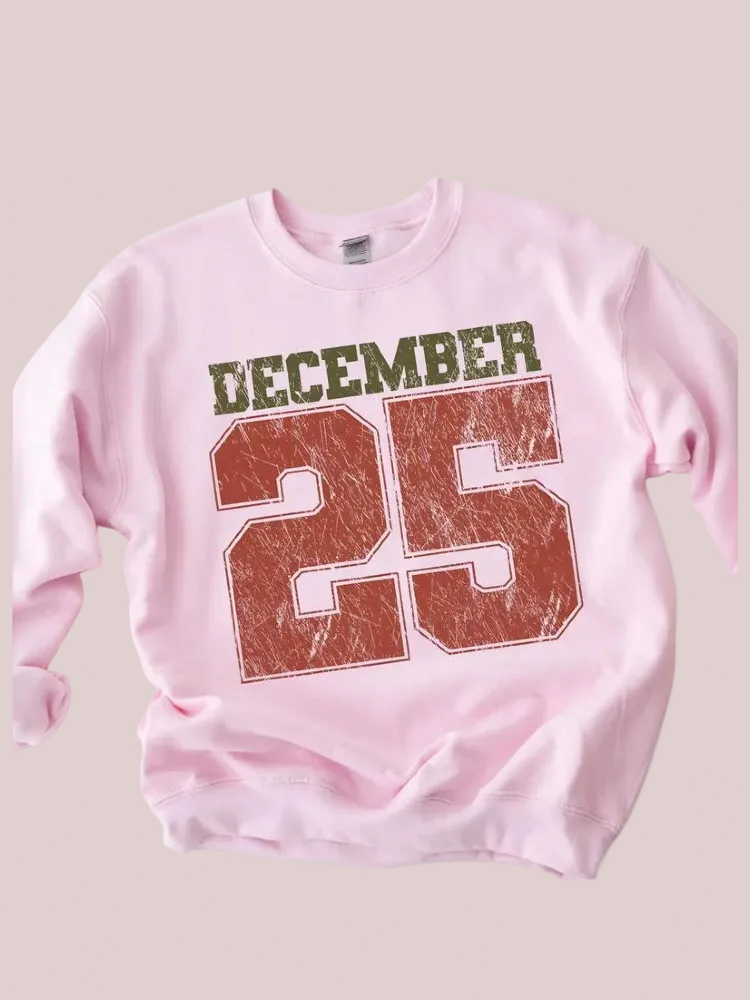 December 25 Retro Christmas Sweatshirt