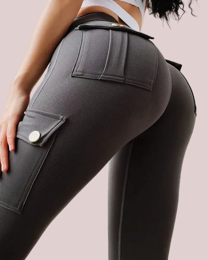 Women's Pocket Sexy Stretch Leggings Fitness Track Pants