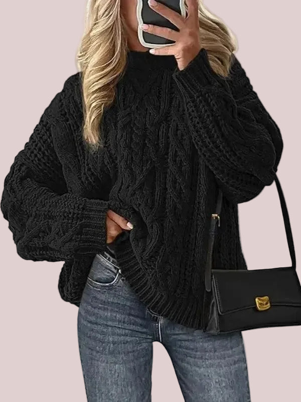 Women's Oversized Chunky Cable Fall Sweaters