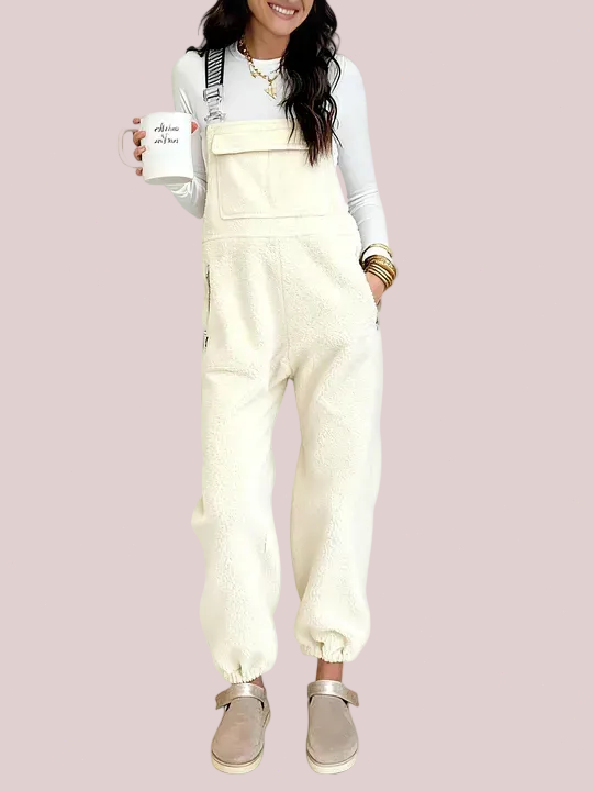 Women's Fleece Winter Casual Jumpsuit