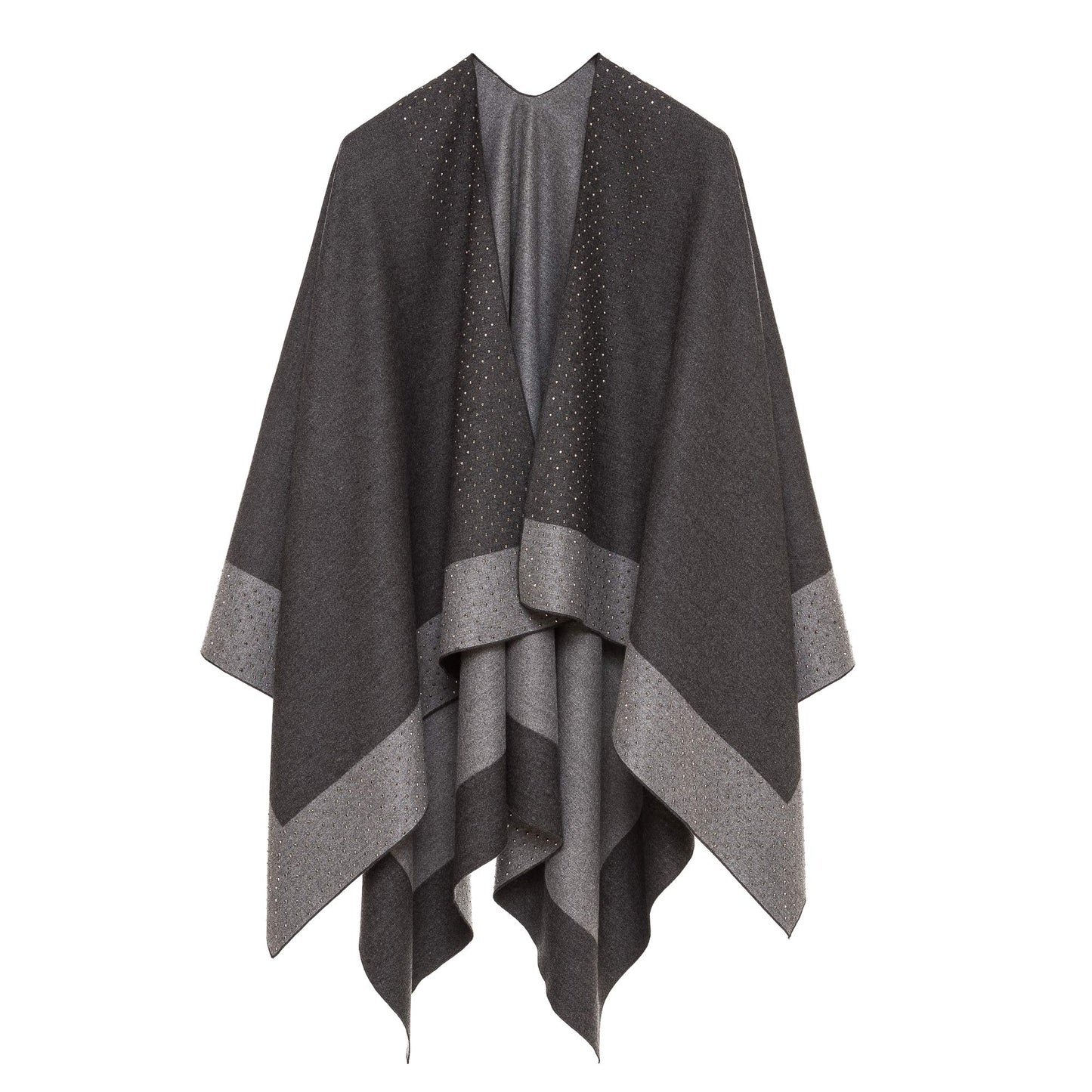 Women's Reversible Shawl Wrap Poncho