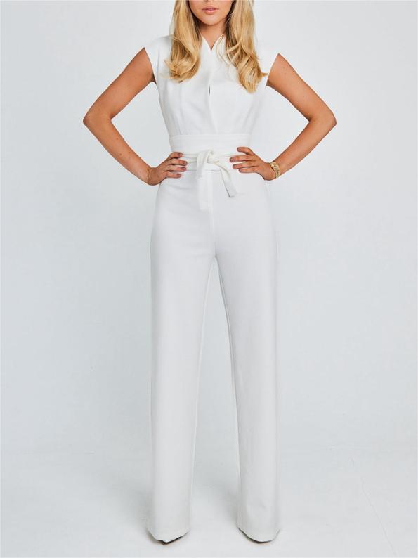 Elegant Sleeveless Wide-Leg Jumpsuit
