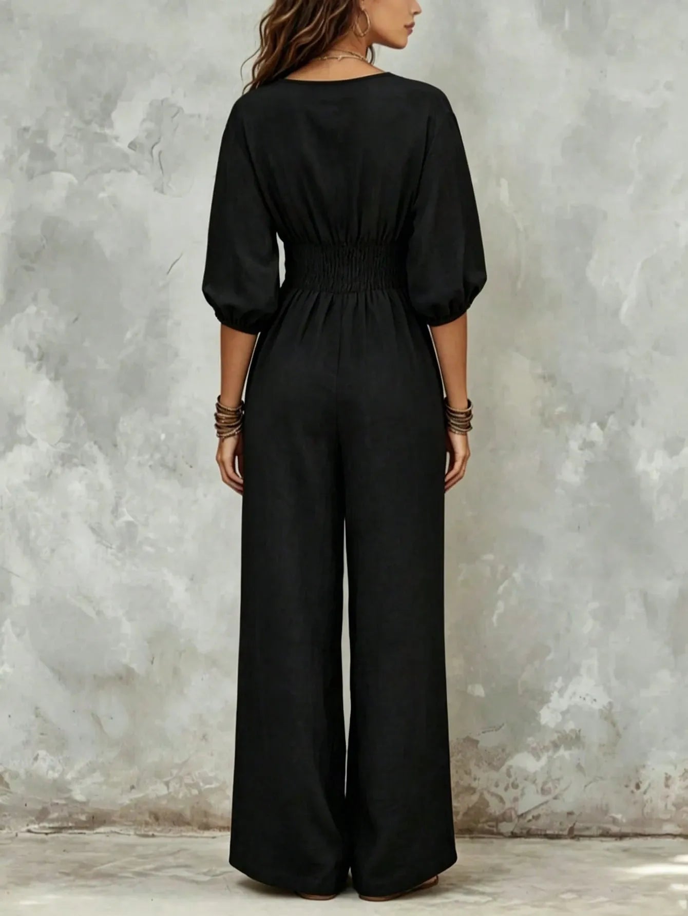Women's Bohemian Pocket Loose Fit Jumpsuit