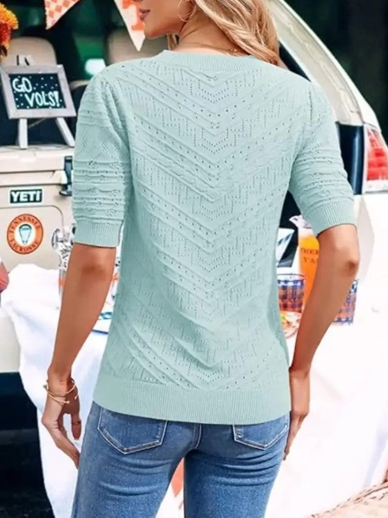Women's Loose Fit Light Knit Top