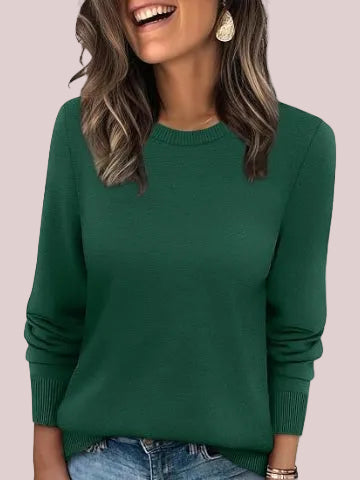 Women's Fall Basic Solid Color Pullover