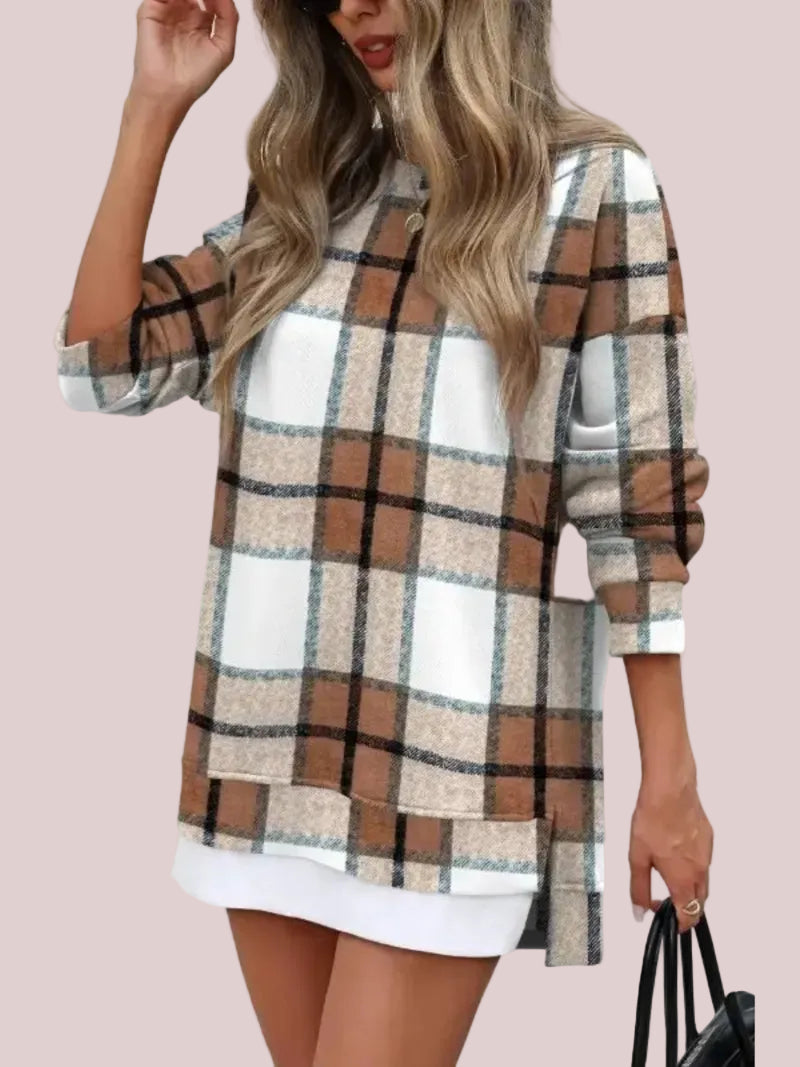Women's Casual Fall Oversized Crewneck Sweatshirt