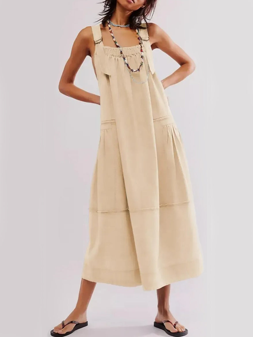Women's Versatile Overall Maxi Dress