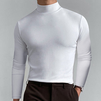 Hot Sale 40% OFF - Men's High Neck Slim Fit Long Sleeve T-shirt