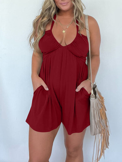 Hot Sale Halter Neck Romper