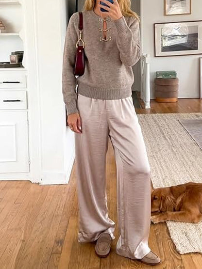 Women's Fall Lightweight Sweater Business Casual Tops