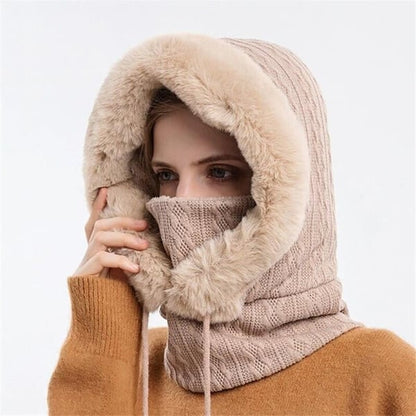 Warm Knitted Windbreaker Hat for Winter