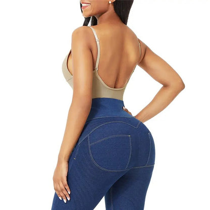 U-plunge Shapewear Low-back Bodysuit for Women