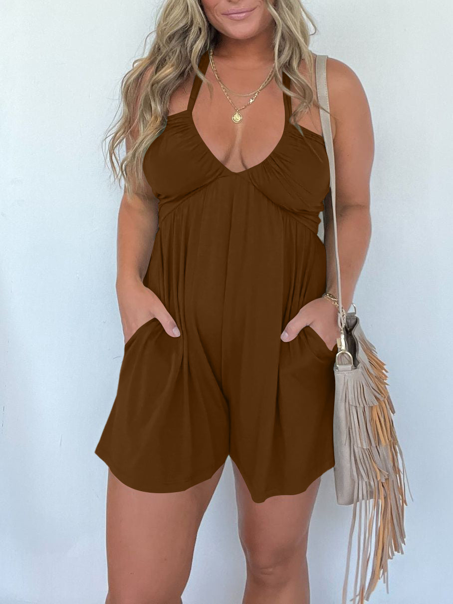 Hot Sale Halter Neck Romper