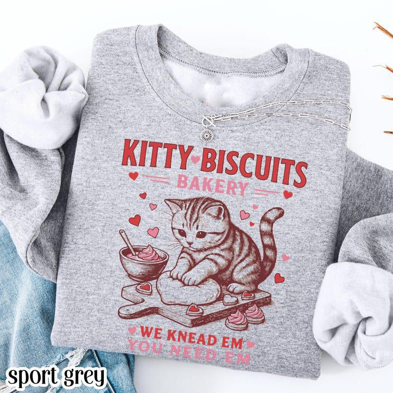 Valentine's Cat Lover Sweatshirt