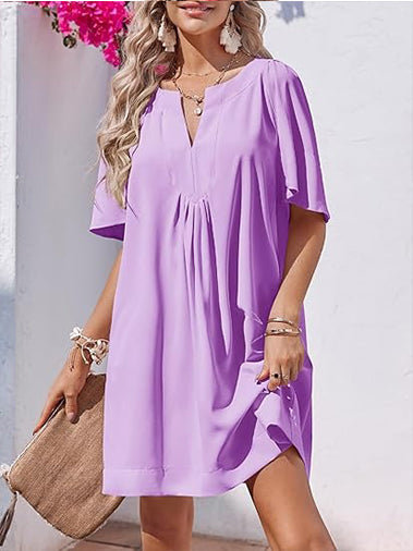 Women's Lightweight Summer Casual Dress with Pockets