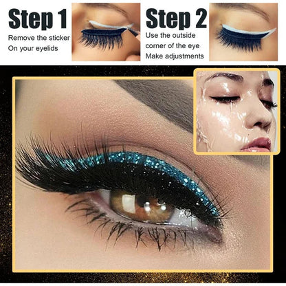 2022 New Reusable Eyeliner and Eyelash Stickers (4 Pairs)