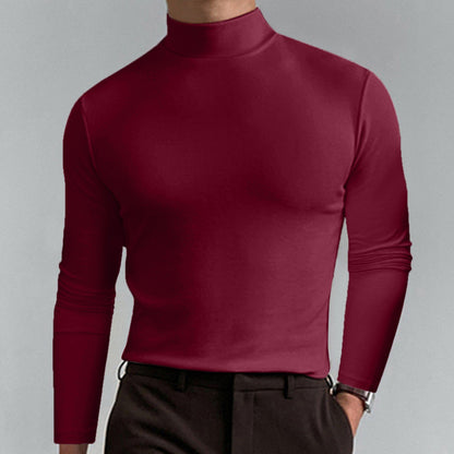 Hot Sale 40% OFF - Men's High Neck Slim Fit Long Sleeve T-shirt