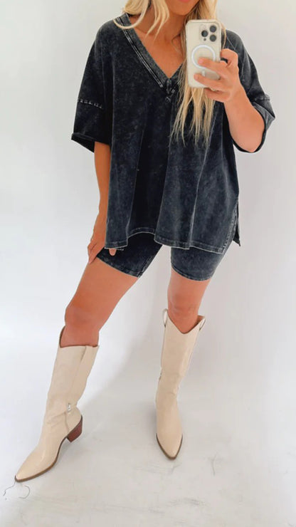 Women's Summer Washed Set