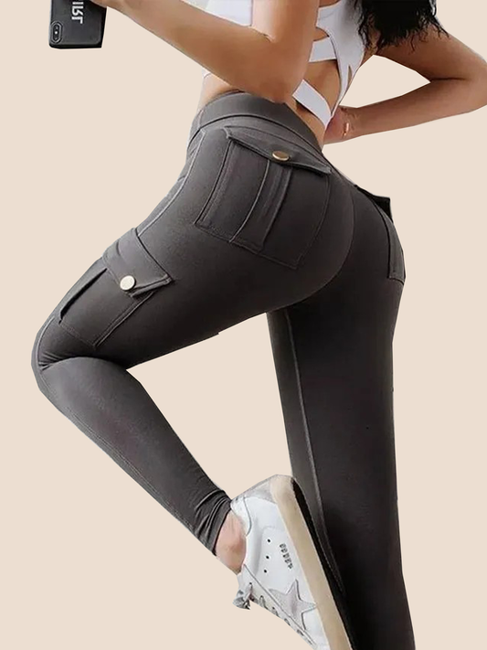 Women's Pocket Sexy Stretch Leggings Fitness Track Pants