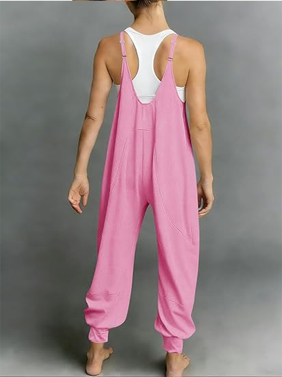 Adjustable Spaghetti Strap Casual Jumpsuit Romper