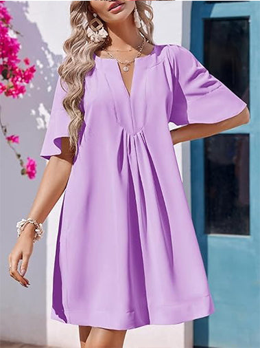 Women's Lightweight Summer Casual Dress with Pockets