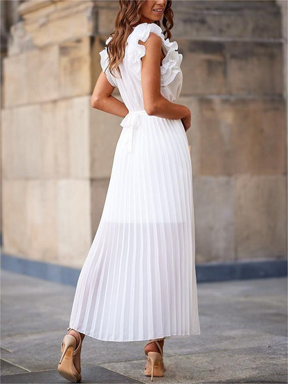 Women's Pleated Maxi Dress