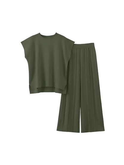 Women's Sophisticated Minimal Two Piece Matching Suit