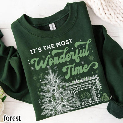 It's the Most Wonderful Time' Vintage Christmas Sweatshirt