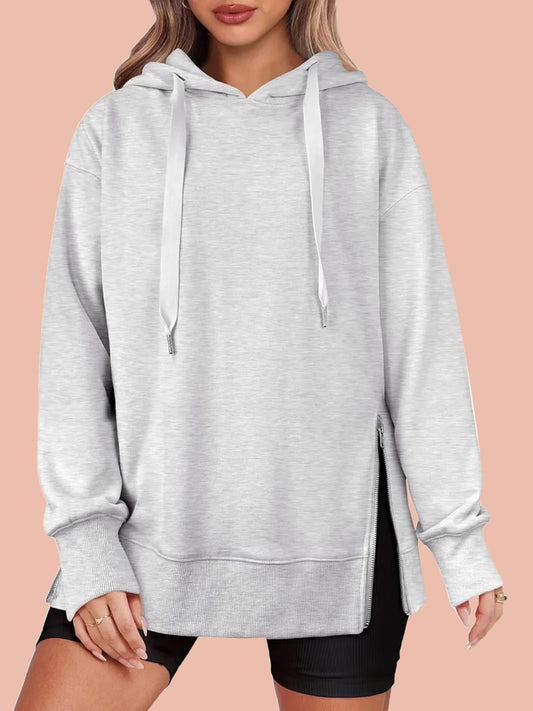 Women's Side Zipper Oversized Hoodies