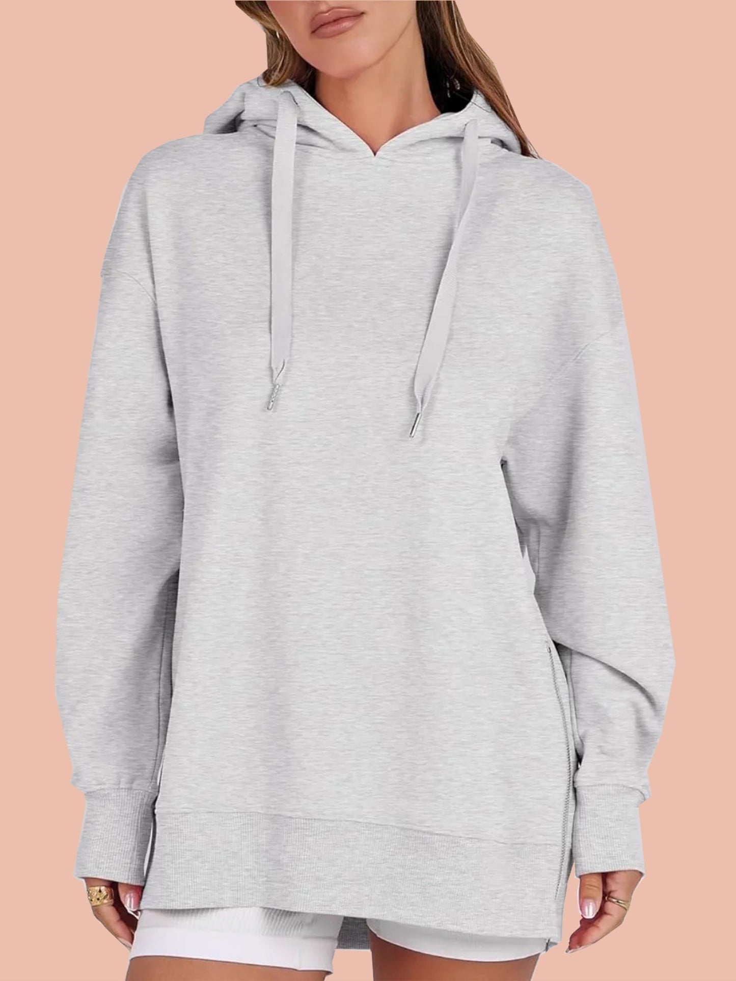 Women's Side Zipper Oversized Hoodies
