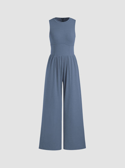 Sleeveless Tank Top Casual Jumpsuit