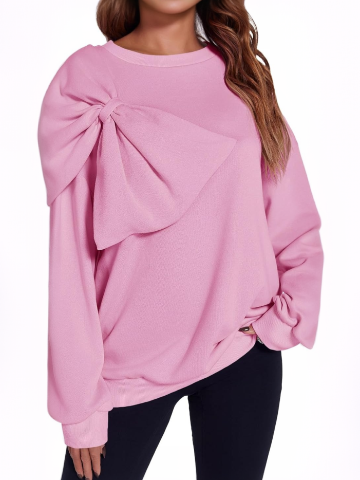 Women's Bow-Detailed Sweatshirt