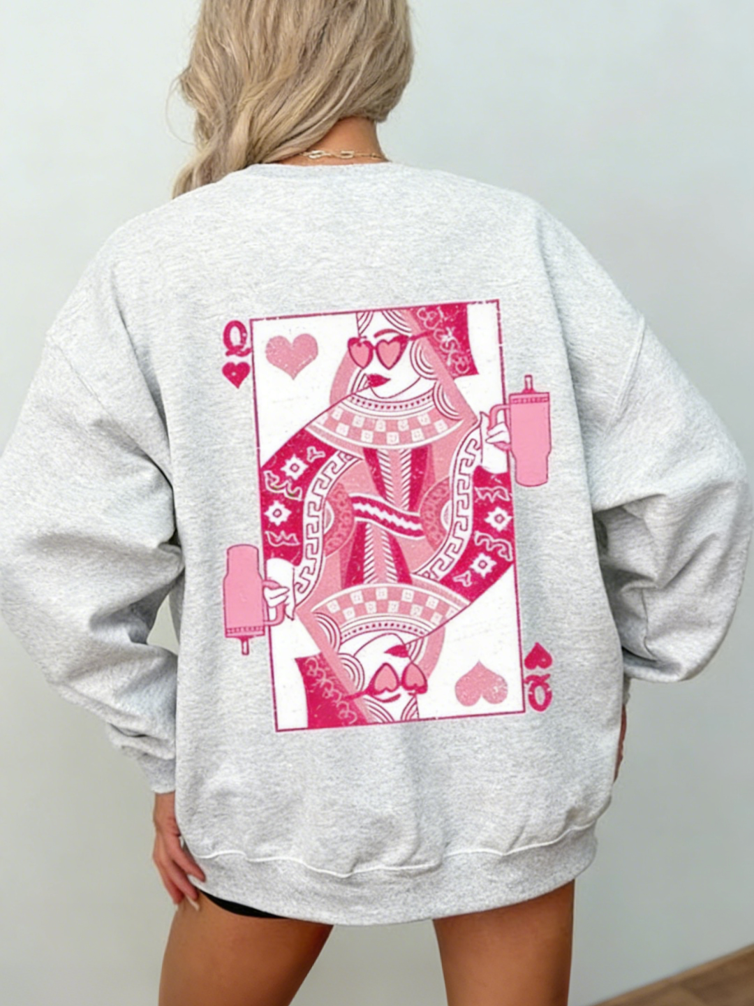 Women's Queen of Hearts Valentine's Day Sweatshirt