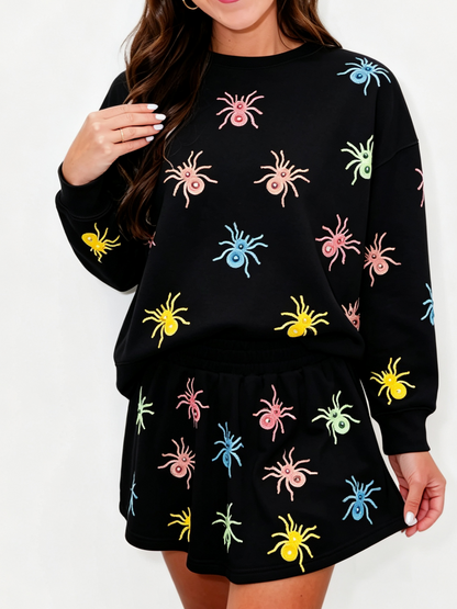 Women's Colorful Spider Matching Outfit