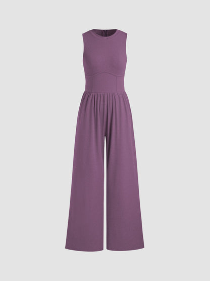 Sleeveless Tank Top Casual Jumpsuit
