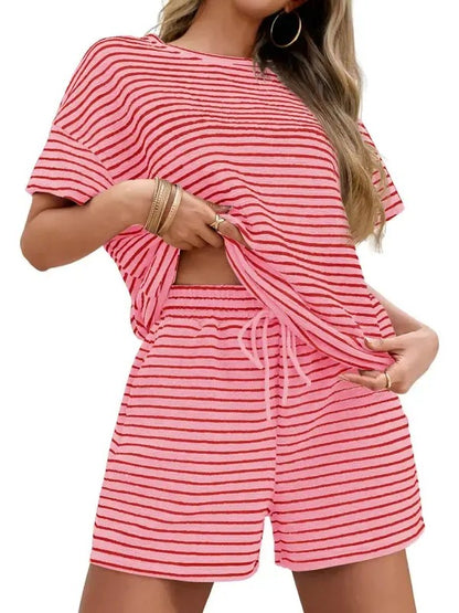 Women's Matching Stripe Loungewear Set