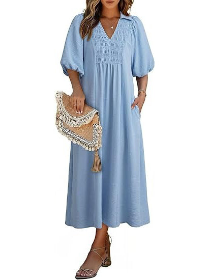 Women's 2026 Summer Flowy A-Line Maxi Dress