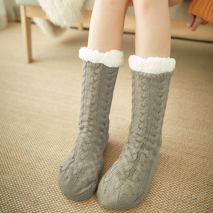 New Winter Velvet Warm Floor Socks