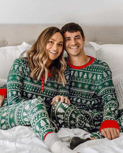 Green Family Pajamas 2-piece Set