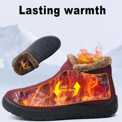 Winter Snow Boots Fur Lined Warm Ankle Boots