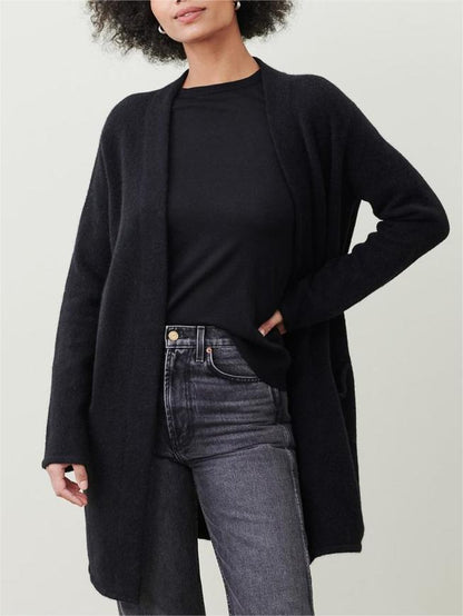 New Long Patch Pocket Sweater Coat