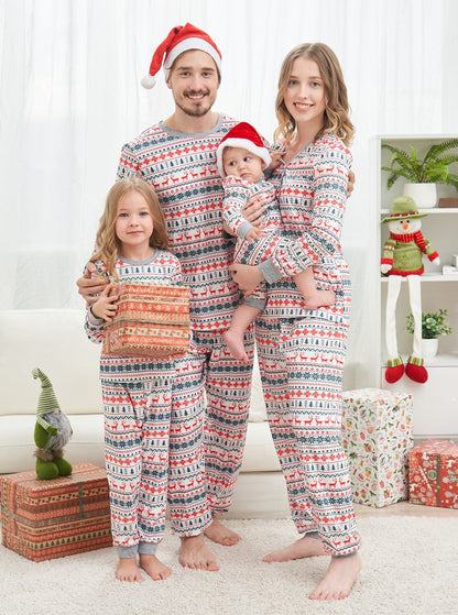 Reindeer Print Family Pajamas