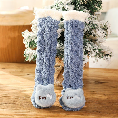 Baby Winter Fluffy Fuzzy Slipper Socks