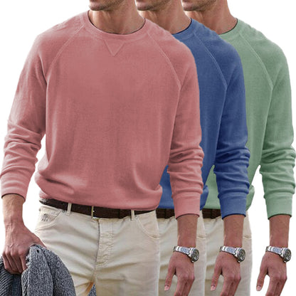 Men's Cotton Casual Crew Neck Tops