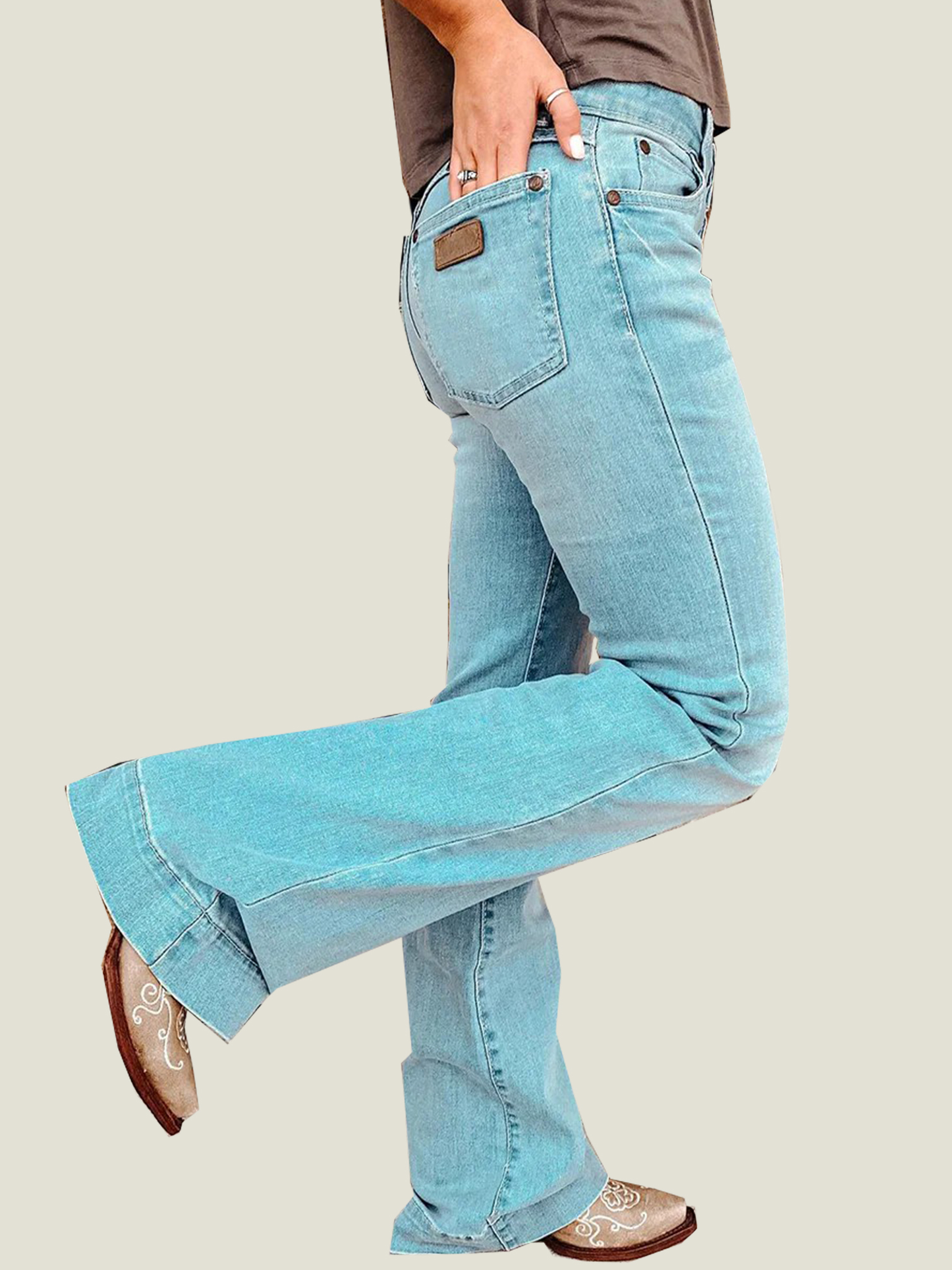 Classic Low Waist Flare Jeans