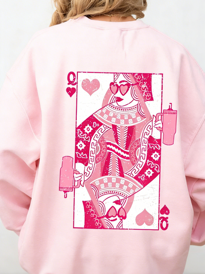 Women's Queen of Hearts Valentine's Day Sweatshirt