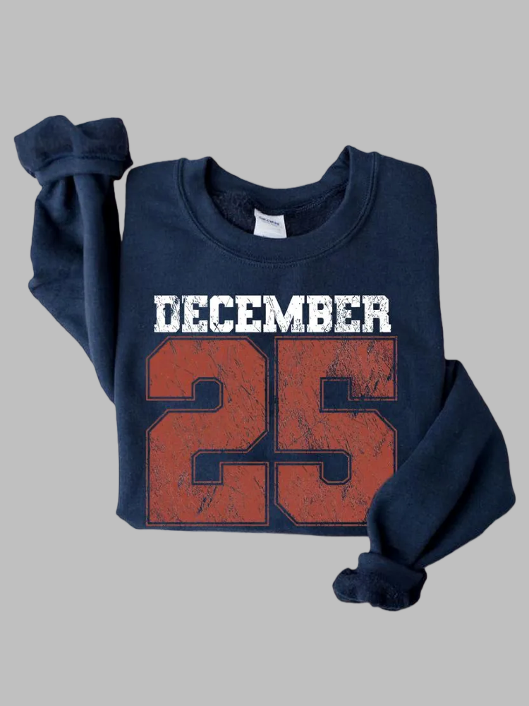 December 25 Retro Christmas Sweatshirt